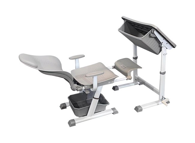 可躺式午休课桌椅